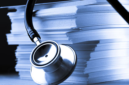 Medical Journals and Stethascope